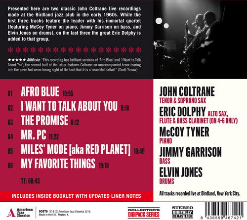 John Coltrane · At Birdland (CD) [Remastered edition] [Digipak] (2019)