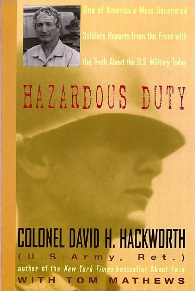 Cover for David H. Hackworth · Hazardous Duty (Paperback Book) (2016)