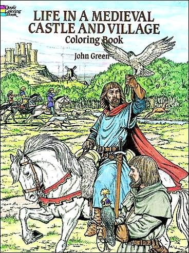 Cover for John Green · Life in a Medieval Castle Coloring Book - Dover History Coloring Book (Paperback Bog) (2000)
