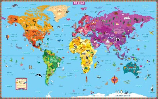 Cover for Rand Mcnally · Kids' World Map (Landkarten) (2018)