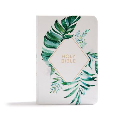 Cover for C. S. B. Bibles CSB Bibles by Holman · CSB on-The-Go Bible, White Floral Textured LeatherTouch (Book) (2020)