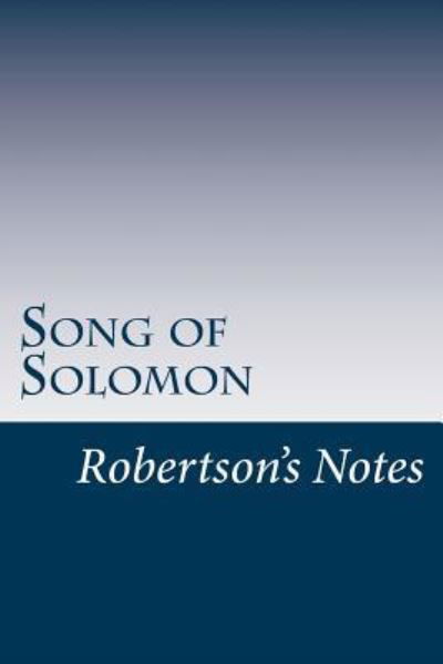 Cover for John Robertson · Song of Solomon (Paperback Book) (2017)