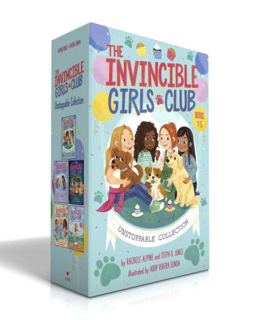 Cover for Rachele Alpine · The Invincible Girls Club Unstoppable Collection (Boxed Set): Home Sweet Forever Home; Art with Heart; Back to Nature; Quilting a Legacy; Recess All-Stars - The Invincible Girls Club (Paperback Book) (2023)