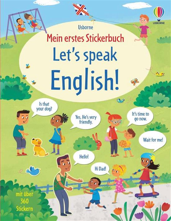 Mein erstes Stickerbuch: Let's speak English! - Mairi Mackinnon - Bøger - Usborne Verlag - 9781789415421 - 23. juli 2021