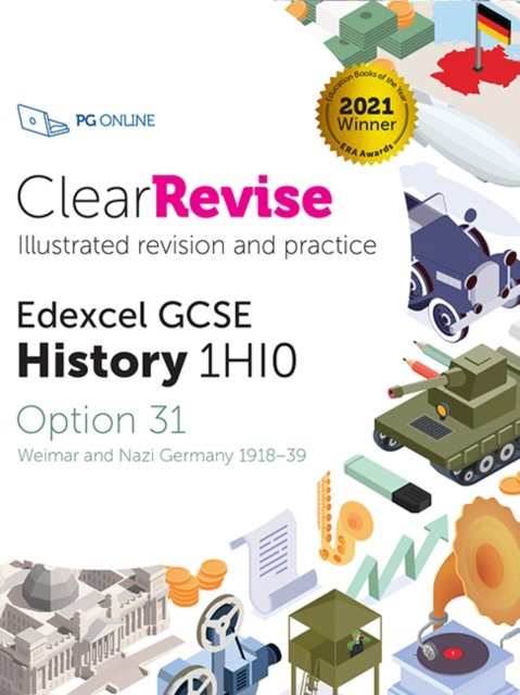 Cover for PG Online · ClearRevise Edexcel GCSE History 1HI0: Weimar and Nazi Germany 1918-39 (Pocketbok) (2022)