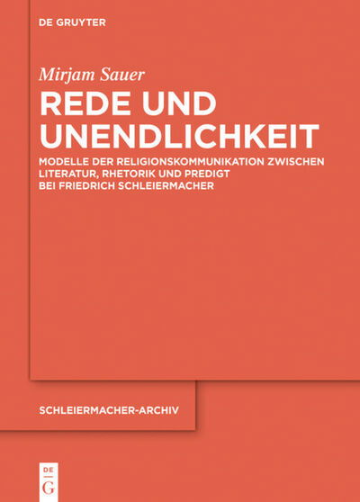 Cover for Sauer · Rede und Unendlichkeit (Book) (2021)