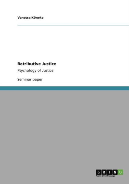 Cover for Köneke · Retributive Justice (Book) (2011)