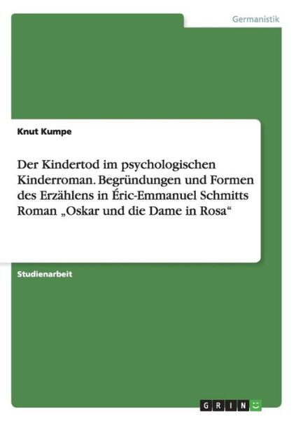 Cover for Kumpe · Der Kindertod im psychologischen (Book) (2015)