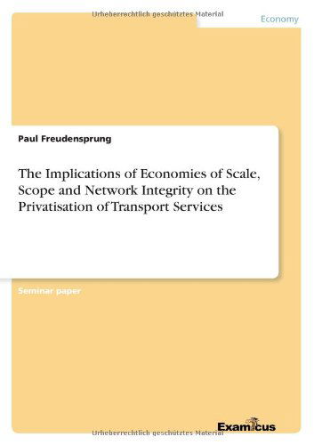 Cover for Freudensprung · The Implications of Econo (Paperback Book) (2012)