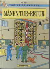 Cover for Hergé · Tintin - Månen tur-retur (Book) [1st edition] (1989)