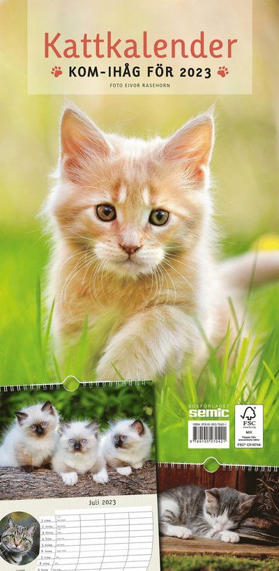 Cover for Bokförlaget Semic · Kattkalender 2023 (Spiral Book) (2022)