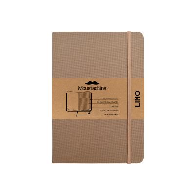 Cover for Moustachine · Moustachine Classic Linen Medium Dark Tan Squared Hardcover (Book) (2024)