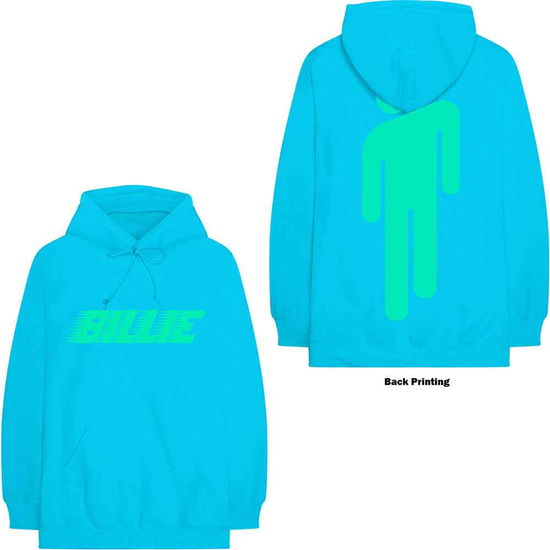 Cover for Billie Eilish · Billie Eilish Unisex Pullover Hoodie: Logo &amp; Blohsh (Back Print) (Hoodie)