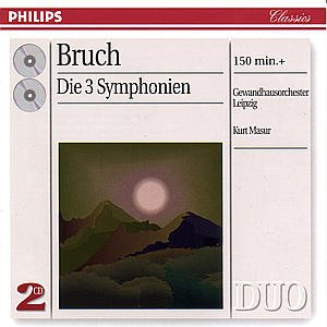 Bruch: Symphonies - Masur Kurt / Gewandhausorchest - Musiikki - POL - 0028946216422 - perjantai 2. marraskuuta 2001