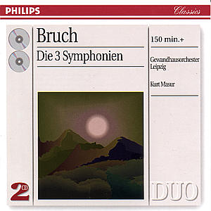 Bruch: Symphonies - Masur Kurt / Gewandhausorchest - Musik - POL - 0028946216422 - 2 november 2001