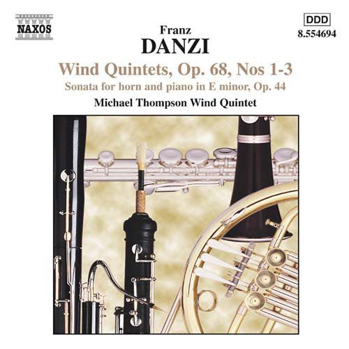 Wind Quintets Op 68 - Danzi / Fowke / Michael Thompson Wind - Música - NAXOS - 0636943469422 - 17 de julho de 2001