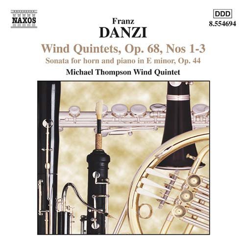 Wind Quintets Op 68 - Danzi / Fowke / Michael Thompson Wind - Musik - NAXOS - 0636943469422 - 17. juli 2001