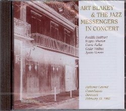 In Concert - Art Blakey & the Jazz Messengers - Musiikki - STEEPLECHASE - 0716043650422 - perjantai 16. joulukuuta 2022
