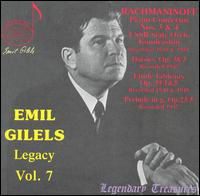 Legacy 7 - Emil Gilels - Musique - DRI - 0723724607422 - 2 septembre 2003