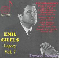 Legacy 7 - Emil Gilels - Música - DRI - 0723724607422 - 2 de septiembre de 2003