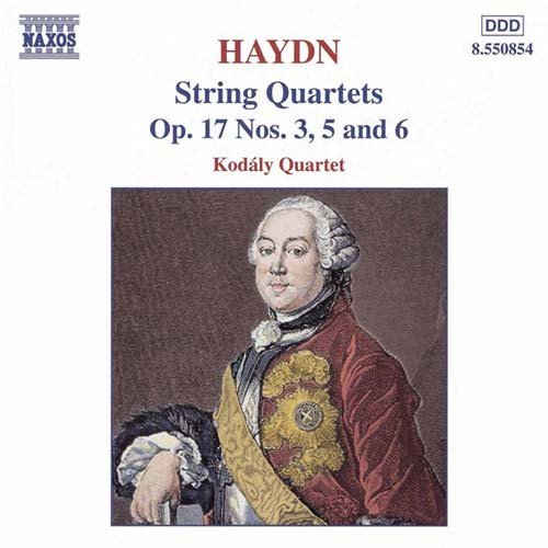 Cover for Haydn / Kodaly Quartet · String Quartets Op 17 #3 #5 &amp; #6 (CD) (1999)