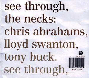 Necks · Mosquito / See Through (CD) (2005)