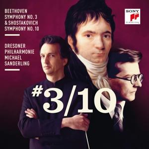 Cover for Beethoven / Shostakovich / Sanderling · Beethoven: Symphony 3 &amp; Shostakovich: Symphony 10 (CD) (2017)