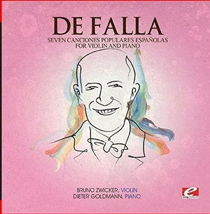 Cover for De Falla · Seven Canciones Populares Espanolas Viol &amp; Piano-D (CD) (2016)