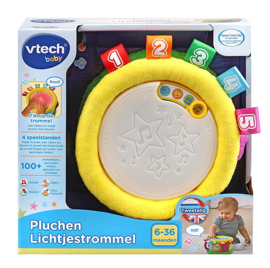 Cover for Lichtjestrommel pluche Vtech: 6+ mnd (80 · Lichtjestrommel pluche Vtech: 6+ mnd (80-612542) (Toys)