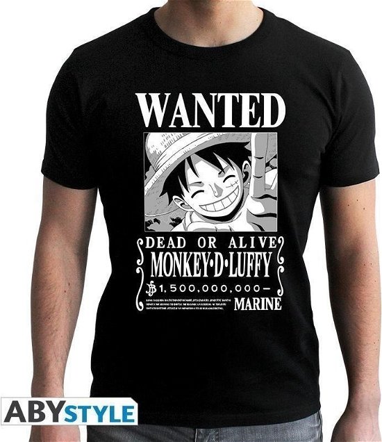 Cover for TShirt · ONE PIECE - Wanted Luffy - Mens T-Shirt - (MERCH) [size XXL] (2020)