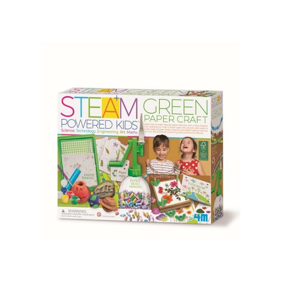 4M - Steam Powered Kids / Green Paper Craft (4M-05542) - Scandinavian Baby Products - Gadżety - 4M Industrial Development - 4893156055422 - 