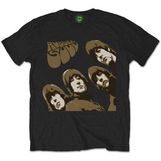 Cover for The Beatles · The Beatles Unisex T-Shirt: Rubber Soul Sketch (T-shirt) [size S] [Black - Unisex edition] (2020)