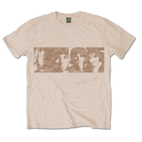 The Beatles Unisex T-Shirt: White Album Faces - The Beatles - Produtos - Apple Corps - Apparel - 5055295397422 - 