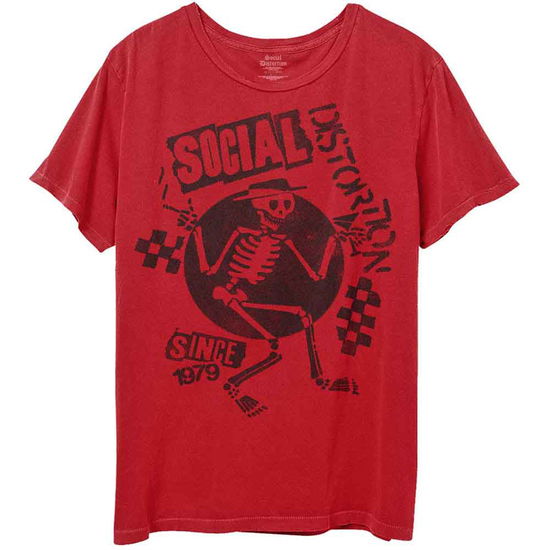 Social Distortion Unisex T-Shirt: Speakeasy Checkerboard - Social Distortion - Koopwaar -  - 5056368685422 - 