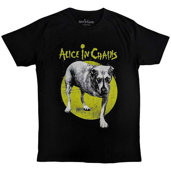 Alice In Chains Unisex T-Shirt: Three-Legged Dog v2 (Black) - Alice In Chains - Produtos - - 5056737236422 - 16 de fevereiro de 2024