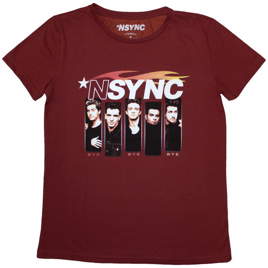 Cover for Nsync · NSYNC Ladies T-Shirt: Flame Logo (Red) (T-shirt) [size S] (2024)