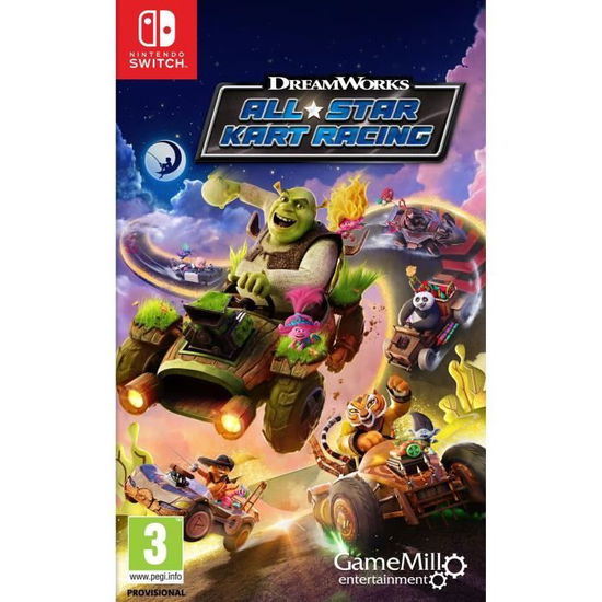 Cover for Gamemill Entertainment · Dreamworks All Star Kart Racin (SWITCH)