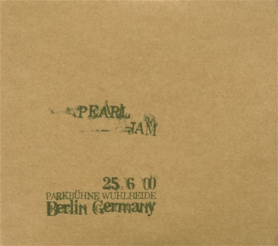 Cover for Pearl Jam · 06/25 Berlin, Germany (CD)