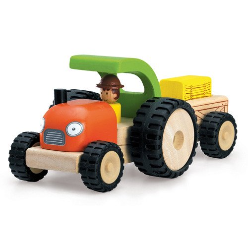Cover for Wonderworld · Wonderworld Houten Tractor Met Aanhanger (Toys)