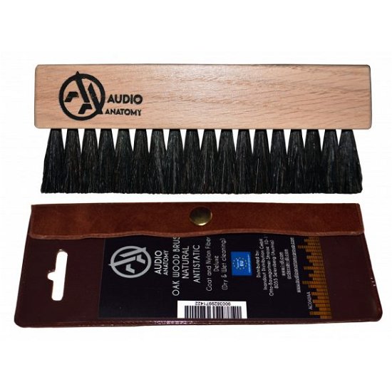 Cover for Audio Anatomy · Oak Wood Brush w/ Antistatic Goat and Nylon Fibers (Dry &amp; Wet Cleaning) (Vinyl Accessory)