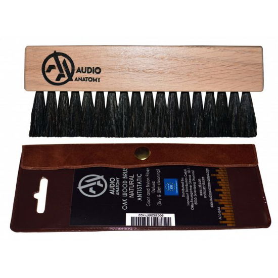 Cover for Audio Anatomy · Oak Wood Brush w/ Antistatic Goat and Nylon Fibers (Dry &amp; Wet Cleaning) (Vinylzubehör)