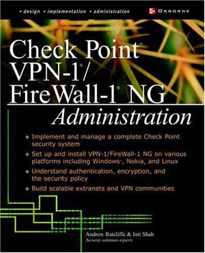 Cover for Inti Shah · Check Point Vpn-1/ Firewall-1 Ng Administration (Paperback Book) (2003)