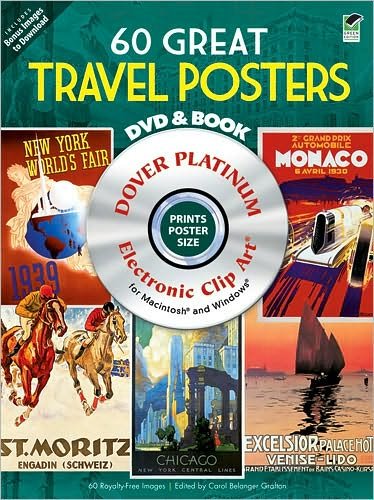 Cover for Carol Belanger Grafton · 60 Great Travel Posters Platinum DVD and Book (Taschenbuch) [Green edition] (2010)