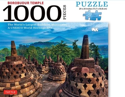 Borobudur Temple, Indonesia - 1000 Piece Jigsaw Puzzle: The World's Largest Buddhist Monument, A UNESCO World Heritage Site (Finished Size 29 in. X 20 in.) (GAME) (2020)