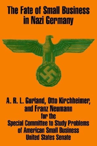 Cover for A R L Gurland · The Fate of Small Business in Nazi Germany (Paperback Book) (2003)