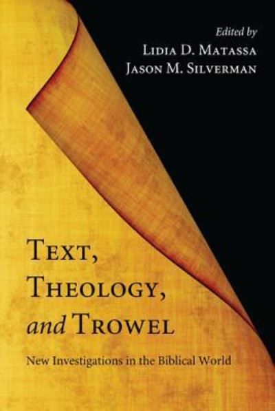 Text, theology, and trowel new investigations in the biblical world - Lidia D. Matassa - Books - Pickwick Publications - 9781608999422 - July 1, 2011