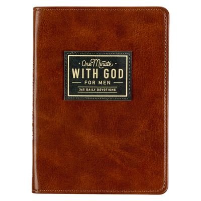 Cover for Christian Art Gifts Inc · One Minute with God for Men Faux Leather (Leather Book) (2021)
