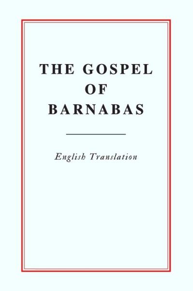 Cover for Barnabas · The Gospel of Barnabas (Paperback Book) (2019)