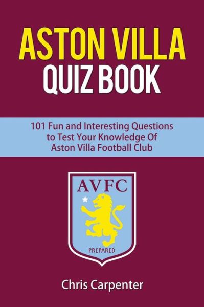 Cover for Chris Carpenter · Aston Villa Quiz Book (Taschenbuch) (2018)
