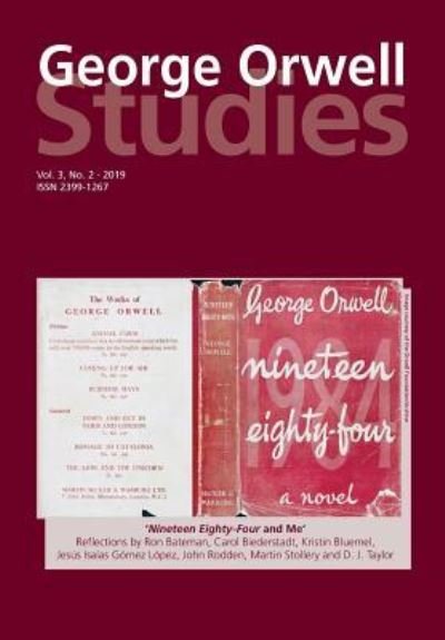 Cover for Richard Lance Keeble · George Orwell Studies Vol.3 No.2 (Taschenbuch) (2019)